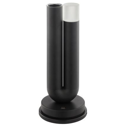 Brilliant - SAYU LED Dimmable Rechargeable Touch Outdoor Table Lamp, 2.5W/5V, 2700 K, 2600 mAh, IP44, Black