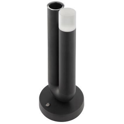 Brilliant - SAYU LED Dimmable Rechargeable Touch Outdoor Table Lamp, 2.5W/5V, 2700 K, 2600 mAh, IP44, Black
