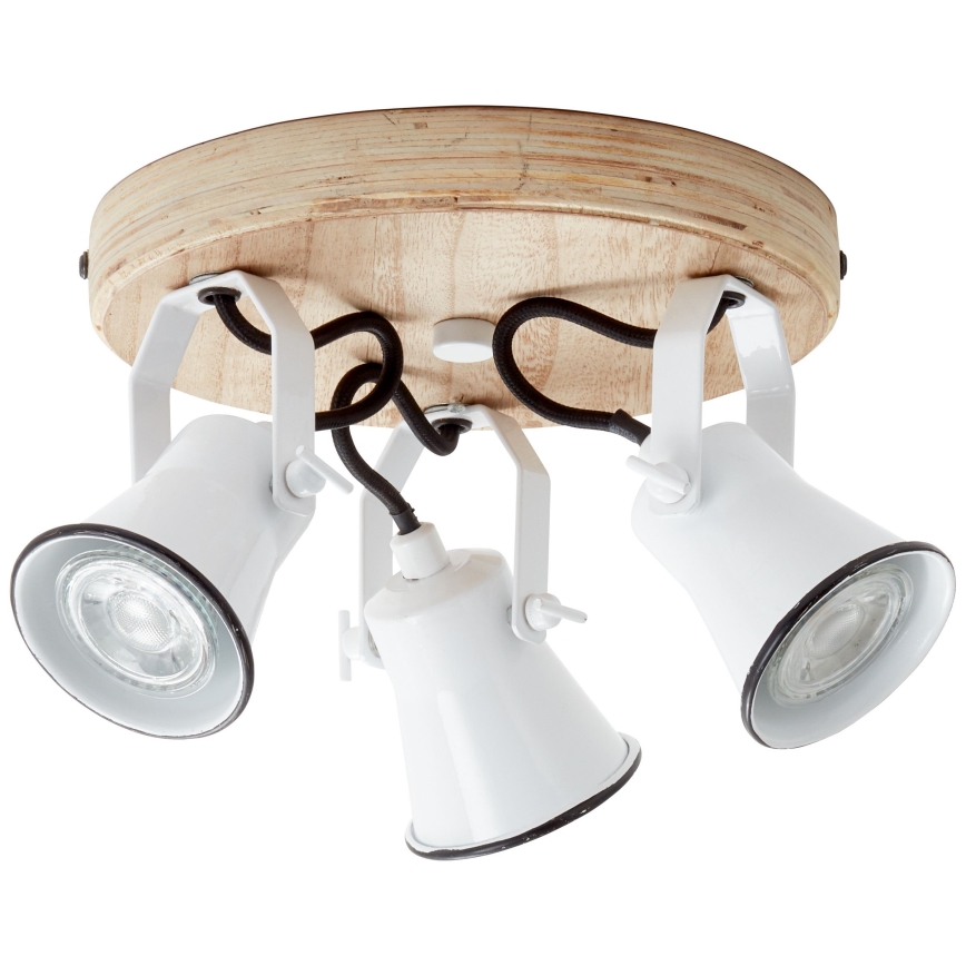 Brilliant - SEED 3xGU10/5W/230V spotlight white/beige