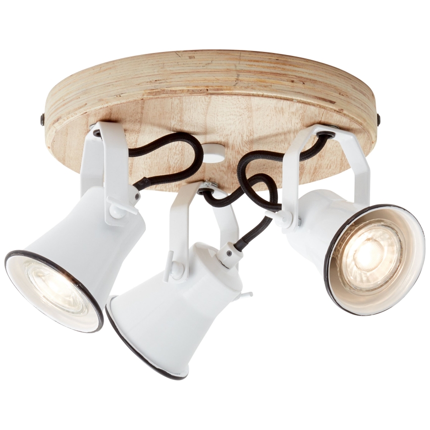 Brilliant - SEED 3xGU10/5W/230V spotlight white/beige