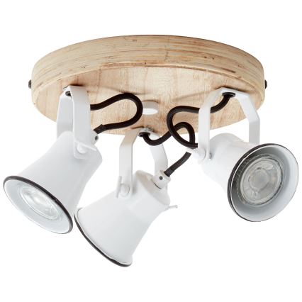 Brilliant - SEED 3xGU10/5W/230V spotlight white/beige