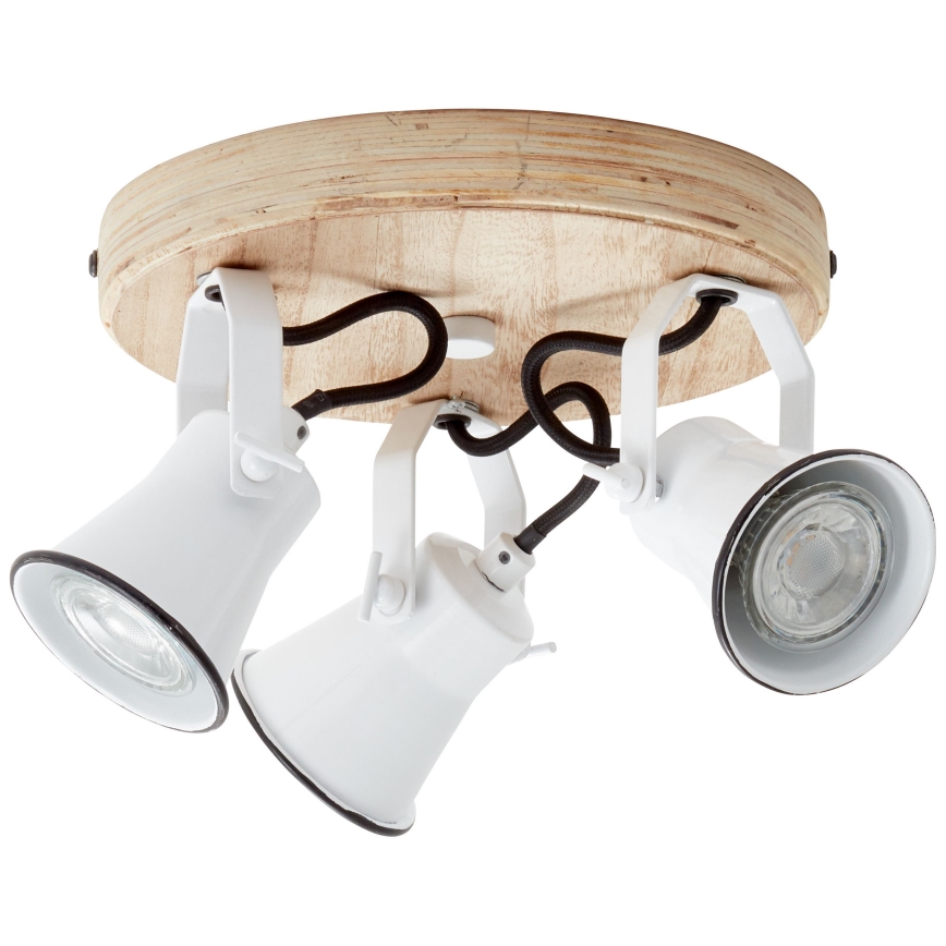 Brilliant - SEED 3xGU10/5W/230V spotlight white/beige