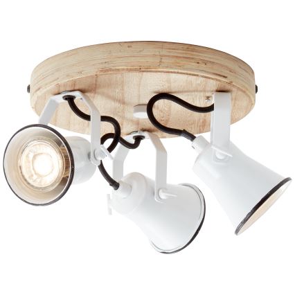 Brilliant - SEED 3xGU10/5W/230V spotlight white/beige