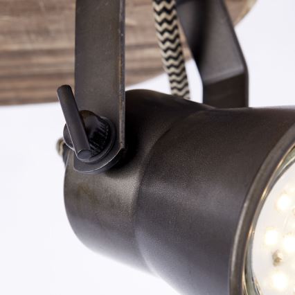Brilliant - SEED Spotlight 2x GU10/5W/230V Black/Brown