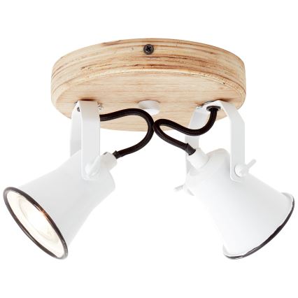 Brilliant - SEED spotlight 2xGU10/5W/230V white/beige