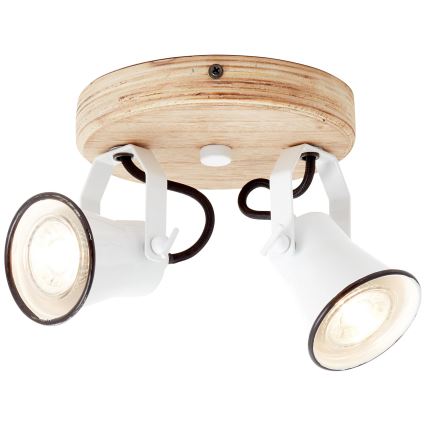 Brilliant - SEED spotlight 2xGU10/5W/230V white/beige