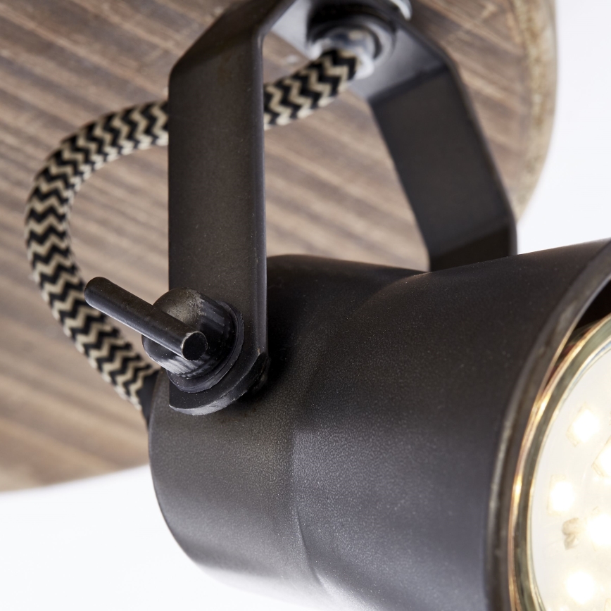 Brilliant - SEED Spotlight 3xGU10/5W/230V Black/Brown