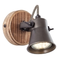 Brilliant - SEED wall-mounted spotlight 1xGU10/5W/230V black/brown