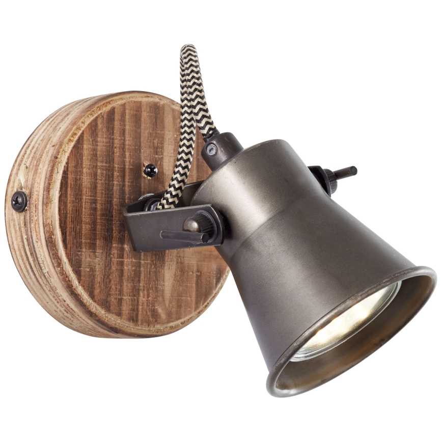 Brilliant - SEED wall-mounted spotlight 1xGU10/5W/230V black/brown