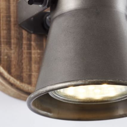 Brilliant - SEED wall-mounted spotlight 1xGU10/5W/230V black/brown