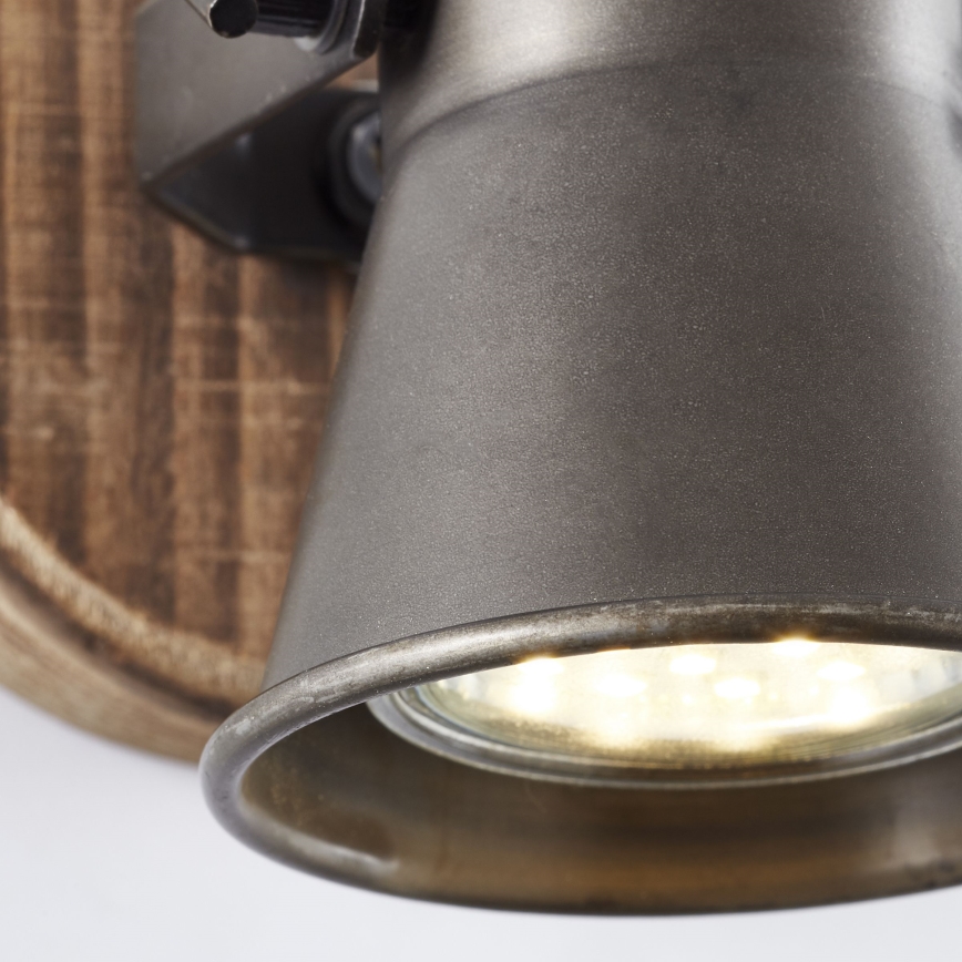 Brilliant - SEED wall-mounted spotlight 1xGU10/5W/230V black/brown