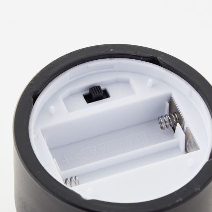 Brilliant - Set of 3 LED Candles BOUGIE LED/2xAA IP44 black/smoke