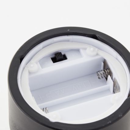 Brilliant - Set of 3 LED Candles BOUGIE LED/2xAA IP44 black/smoke