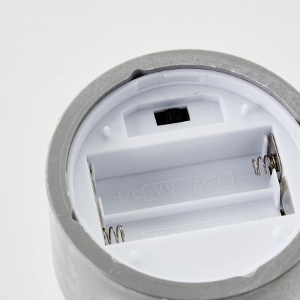 Brilliant - Set of 3 LED Candles BOUGIE LED/2xAA IP44 grey/smoke