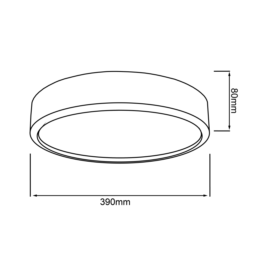 Brilliant - SLIMLINE LED Ceiling Light LED/22W/230V Ø 39 cm, Rubberwood