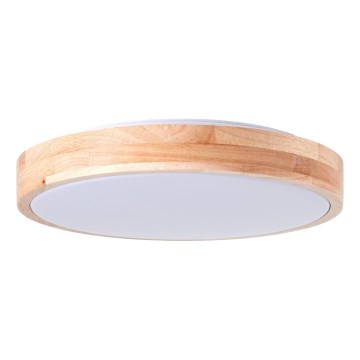 Brilliant - SLIMLINE LED Ceiling Light LED/24W/230V, Diameter 34.5 cm, Rubberwood