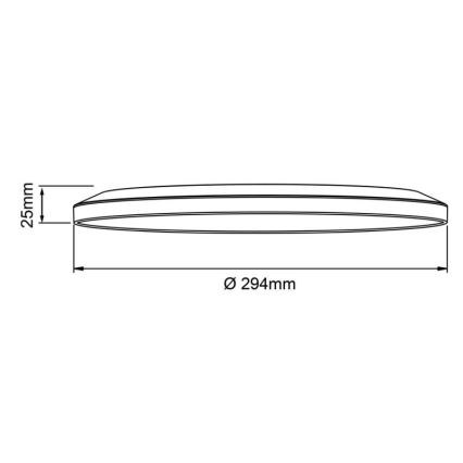 Brilliant - Dimmable LED Ceiling Light SORELL LED/18W/230V 3000-6500K Ø 29 cm Black + Remote Control