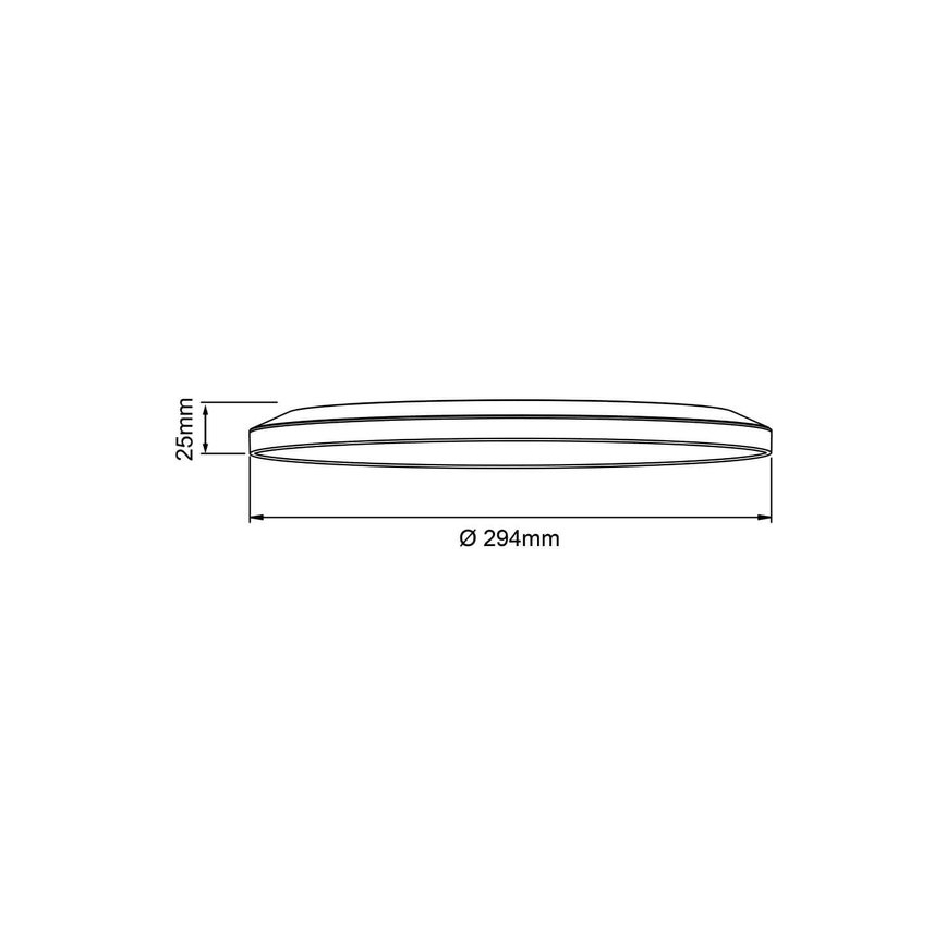 Brilliant - Dimmable LED ceiling light SORELL LED/18W/230V 3000–6500K Ø 29 cm white + remote control