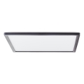 Brilliant - SORELL LED dimmable ceiling light LED/24/230V 3000-6500K 42x42 cm black with remote control