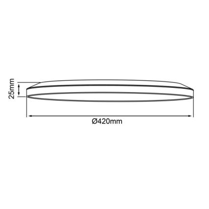 Brilliant - Dimmable LED Ceiling Light SORELL LED/24W/230V 3000-6500K Ø 42 cm Black + Remote Control