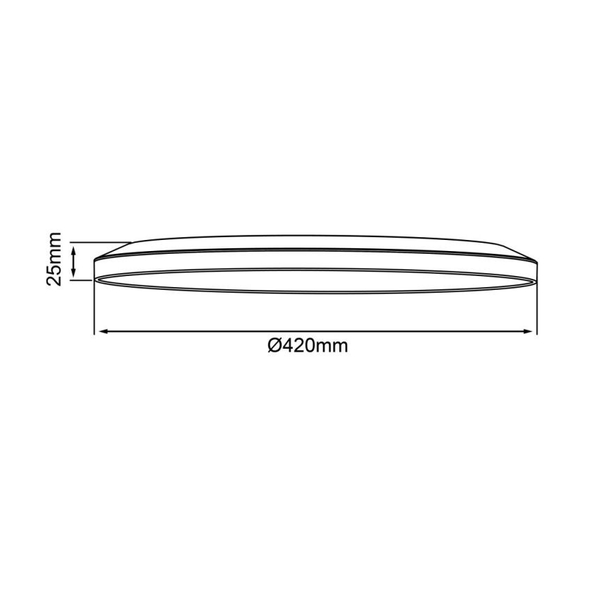 Brilliant - Dimmable LED Ceiling Light SORELL LED/24W/230V 3000-6500K Ø 42 cm Black + Remote Control