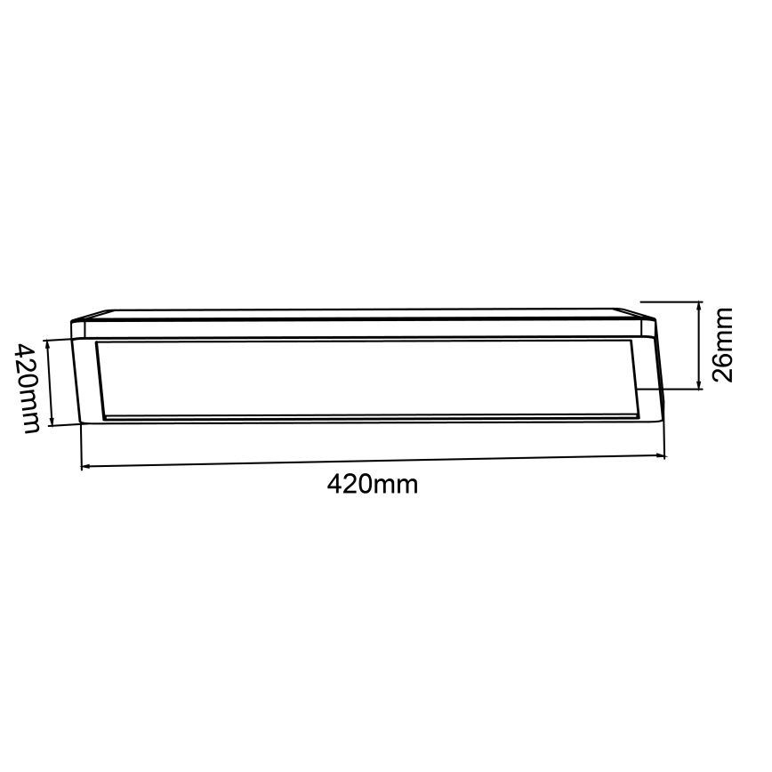 Brilliant - Dimmable LED Ceiling Light SORELL LED/24/230V 3000-6500K 42x42 cm White + Remote Control