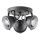 Brilliant - Spotlight CARMEN 3xGU10/5W/230V black