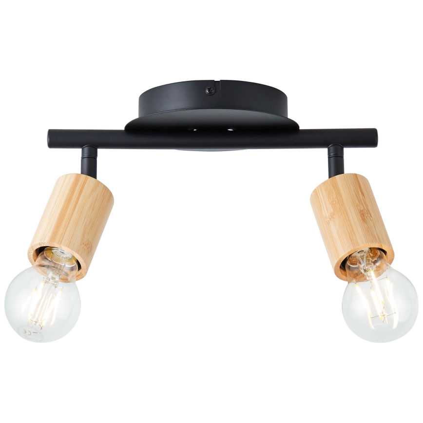 Brilliant - Spotlight TIFFANY 2xE27/28W/230V bamboo