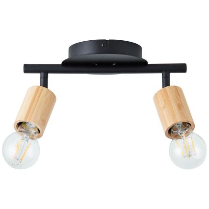 Brilliant - Spotlight TIFFANY 2xE27/28W/230V bamboo