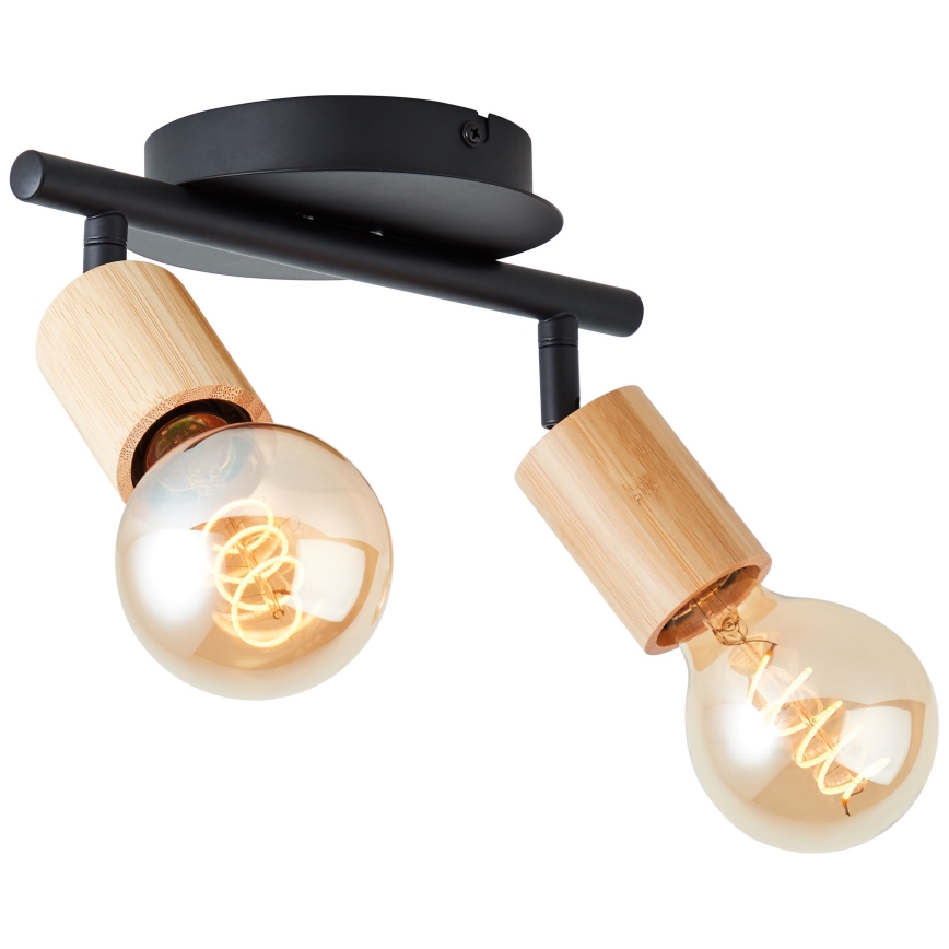 Brilliant - Spotlight TIFFANY 2xE27/28W/230V bamboo