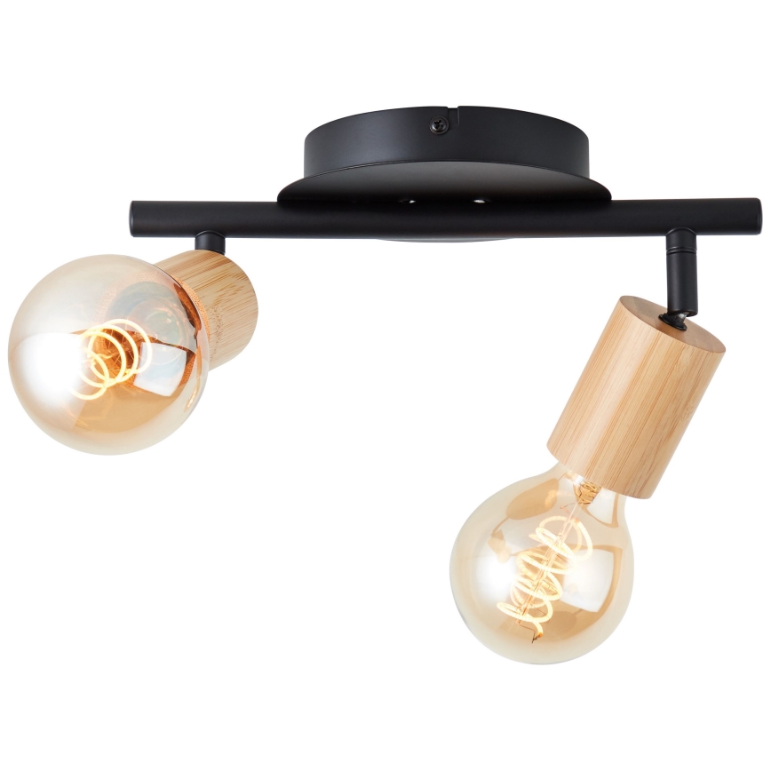 Brilliant - Spotlight TIFFANY 2xE27/28W/230V bamboo
