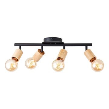 Brilliant - Spotlight TIFFANY 4xE27/28W/230V bamboo