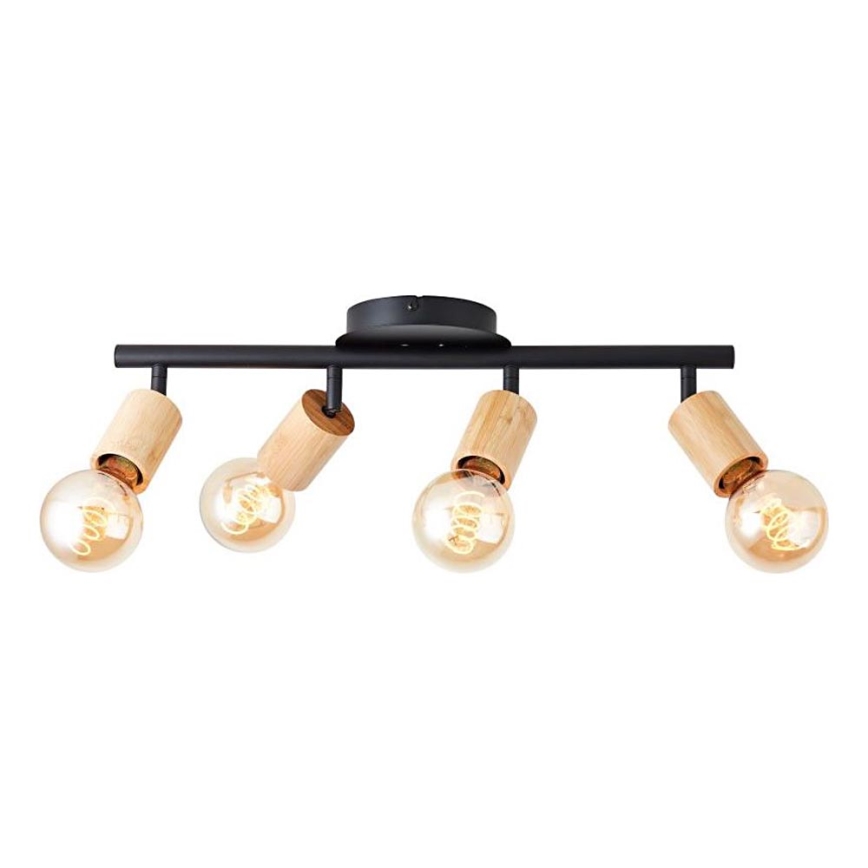 Brilliant - Spotlight TIFFANY 4xE27/28W/230V bamboo