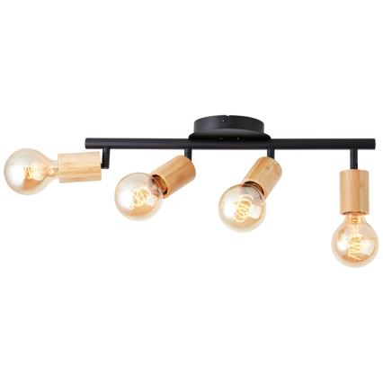 Brilliant - Spotlight TIFFANY 4xE27/28W/230V bamboo