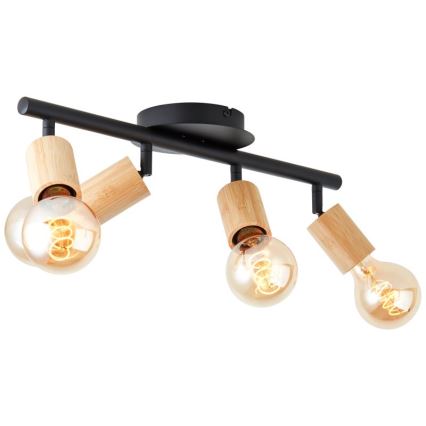 Brilliant - Spotlight TIFFANY 4xE27/28W/230V bamboo