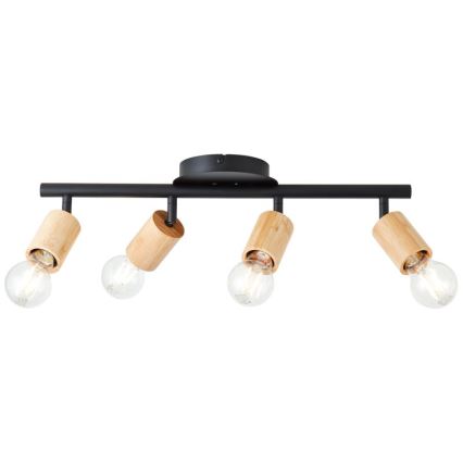 Brilliant - Spotlight TIFFANY 4xE27/28W/230V bamboo