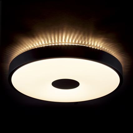 Brilliant - TAVIS LED Ceiling Light, 24W, 230V, Ø 44.5 cm, Black