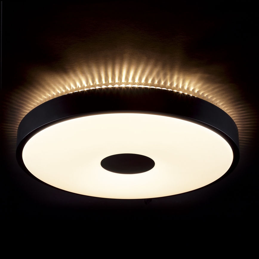 Brilliant - TAVIS LED Ceiling Light, 24W, 230V, Ø 44.5 cm, Black