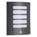 Brilliant - TODD Outdoor Wall Light with Motion and Dusk Sensor 1xE27/60W/230V IP44 Anthracite