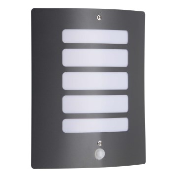 Brilliant - TODD Outdoor Wall Light with Motion and Dusk Sensor 1xE27/60W/230V IP44 Anthracite