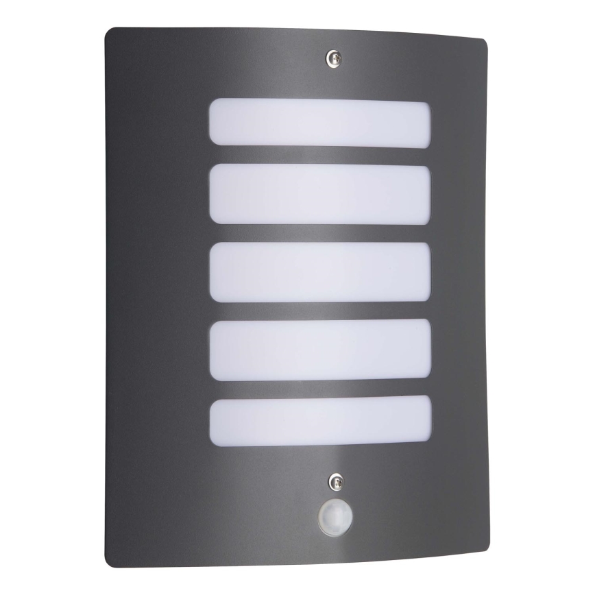 Brilliant - TODD Outdoor Wall Light with Motion and Dusk Sensor 1xE27/60W/230V IP44 Anthracite