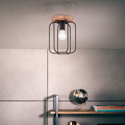 Brilliant - TOSH Ceiling Light 1xE27/40W/230V, Poplar