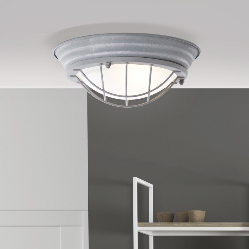 Brilliant - TYPHOON Ceiling Light, 1x E27 (30 W), 230 V, Ø 29 cm, Grey
