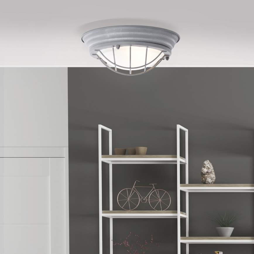 Brilliant - TYPHOON Ceiling Light, 1x E27 (30 W), 230 V, Ø 29 cm, Grey