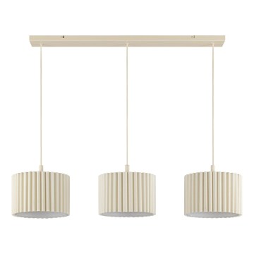 Brilliant - VELIN Cable Pendant 3x E27/20W/230V, Cream