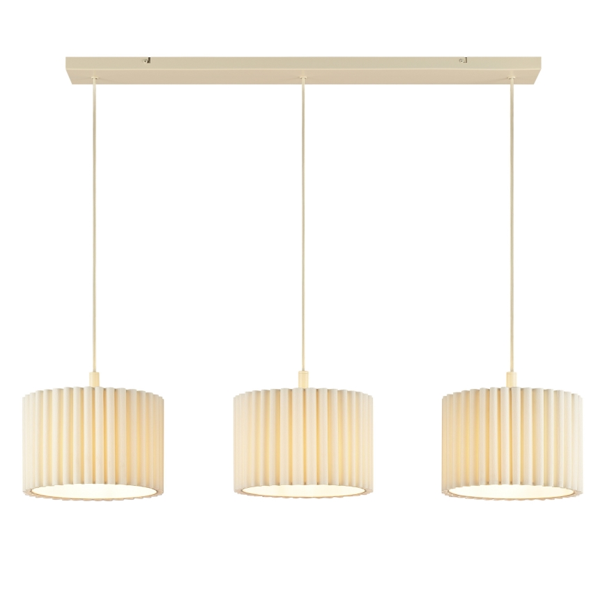 Brilliant - VELIN Cable Pendant 3x E27/20W/230V, Cream
