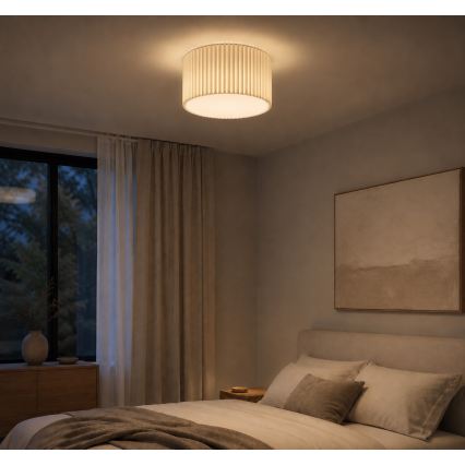 Brilliant - VELIN Ceiling Light 2x E27/20W/230V Ø 35 cm Cream