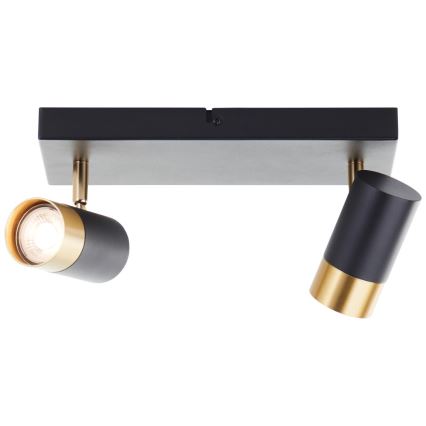 Brilliant - VIGOLO LED spotlight 2xGU10/5W/230V black/gold