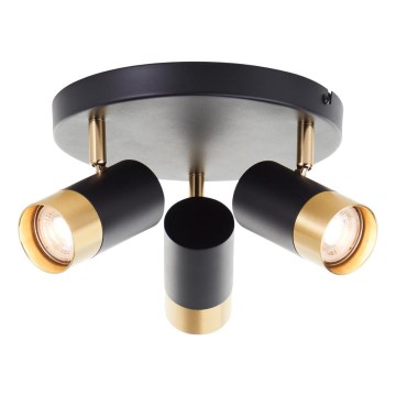 Brilliant - VIGOLO LED Spotlight 3xGU10/5W/230V black/gold