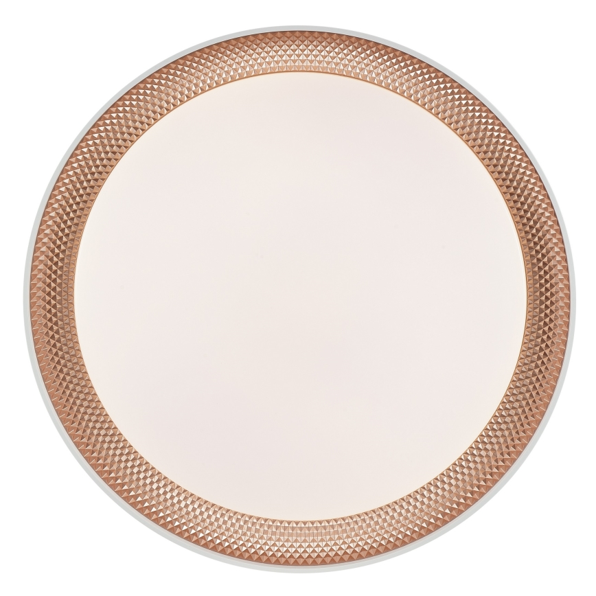 Brilliant - LED Dimmable Ceiling Light WALDO LED/24W/230V 3000-6500K Ø 38.5 cm white/rose gold + remote control